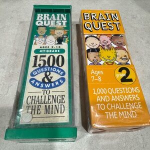 Brain Quest 4th Grade and 2nd Grade Card Sets